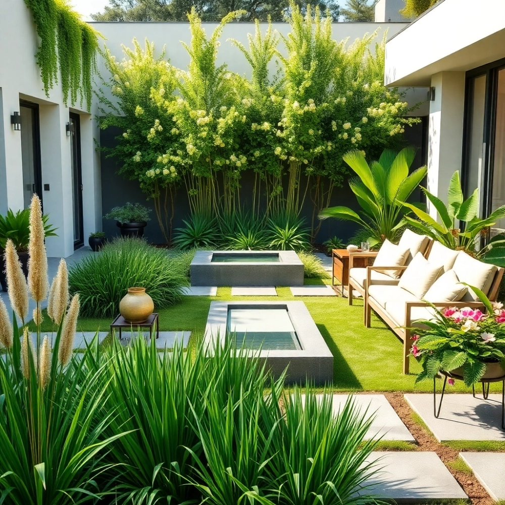 Nowoczesny Ogród Aranżacje