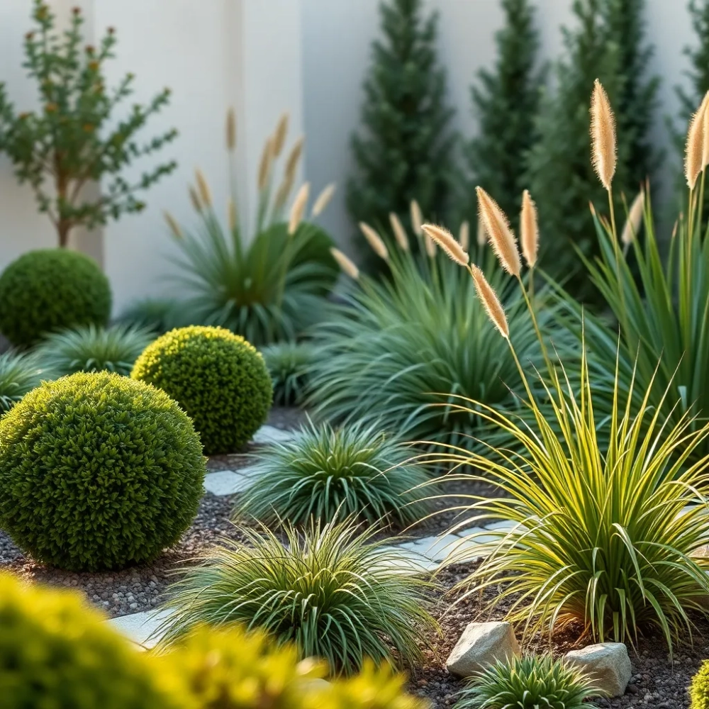 Nowoczesny ogród jakie rośliny