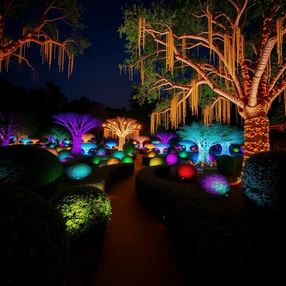 Ogród Botaniczny iluminacje