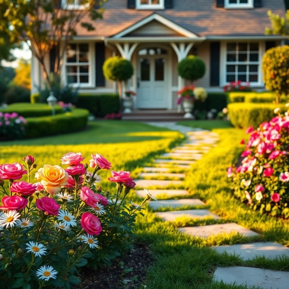 Ogród Przed Domem Od Ulicy