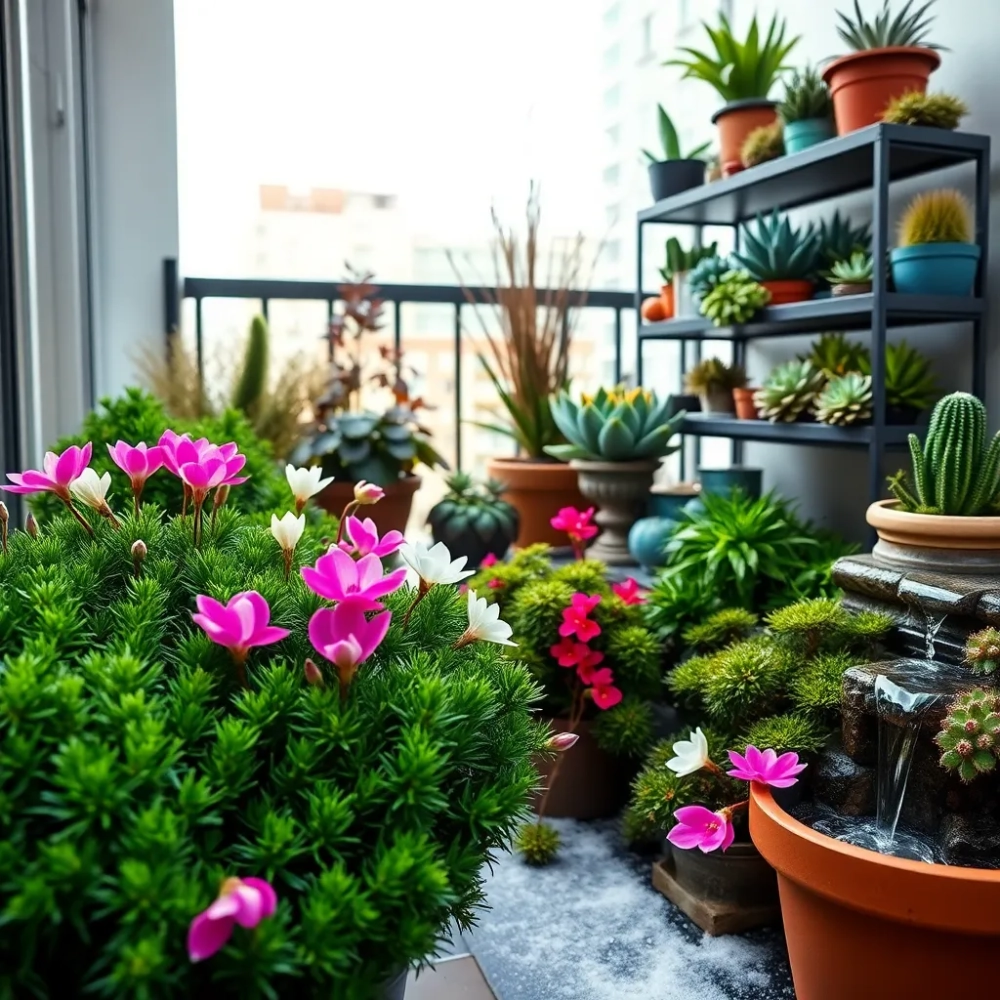 Ogród zimowy na balkonie w bloku