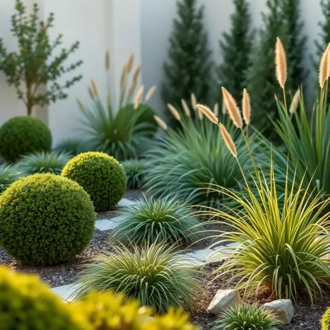 Nowoczesny ogród jakie rośliny