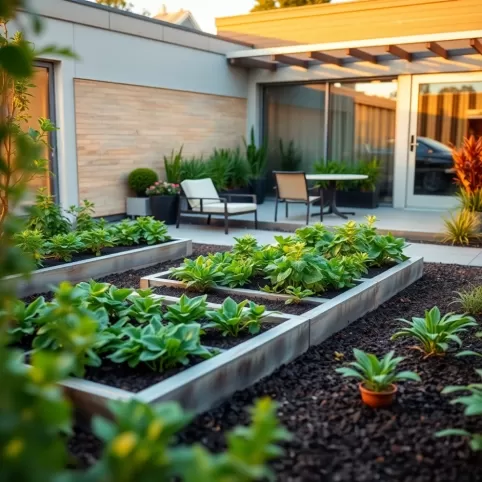 Nowoczesny Ogród Z Warzywnikiem