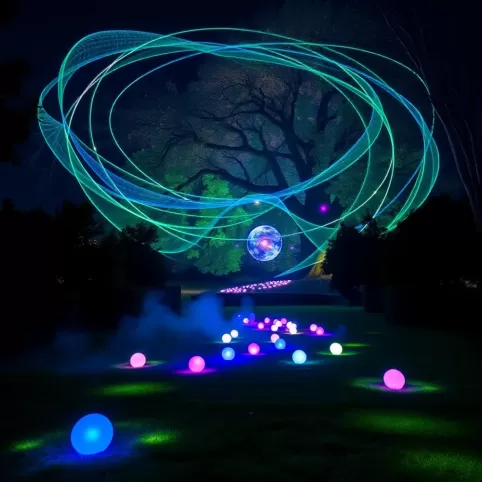 Ogród Botaniczny Lublin iluminacje 2024