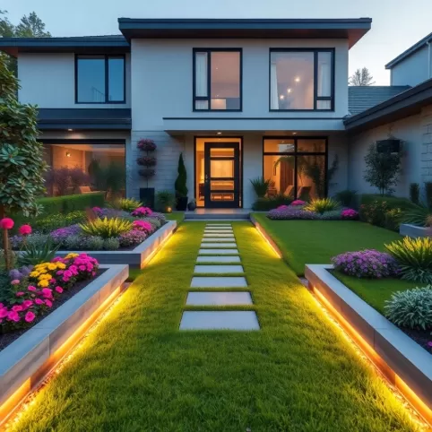 Ogród Przed Domem Nowoczesny