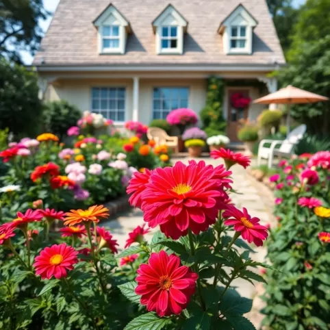 Piękny Ogród Przed Domem